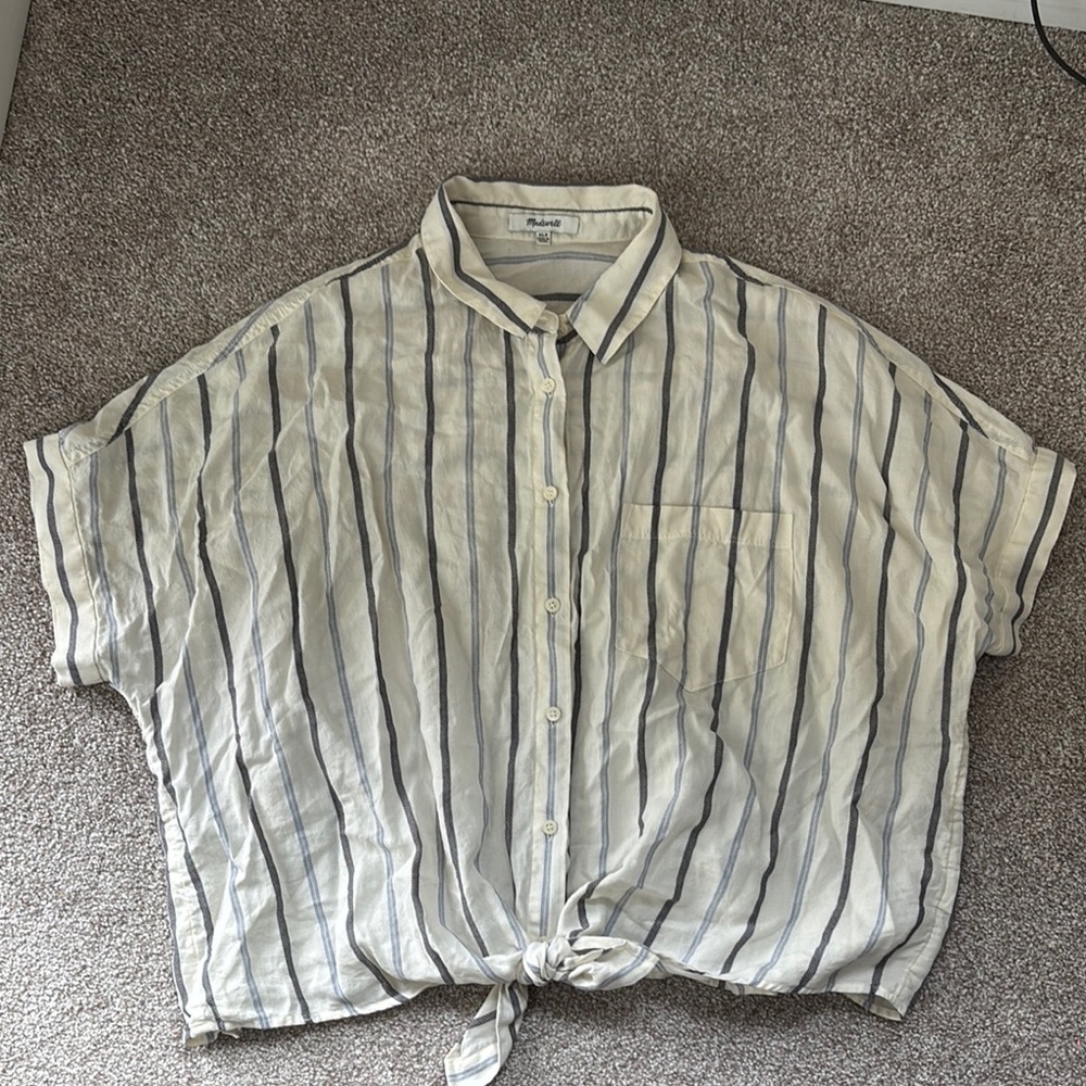 Madewell Striped Button Up Shirt